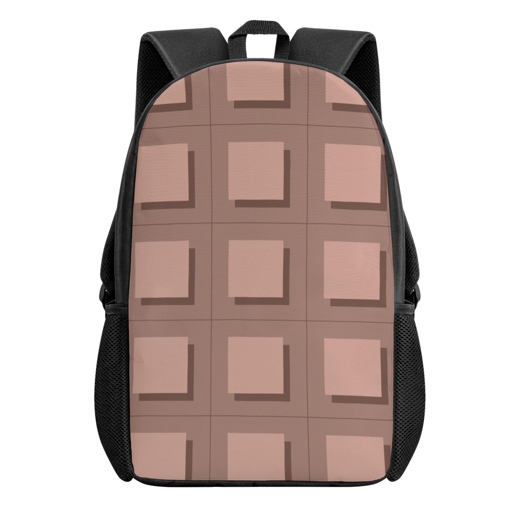 チョコレートモチーフデザイン(キッズバックパック) キッズバックパック キッズ 全て シンプル ブラウン チョコレート dottojp