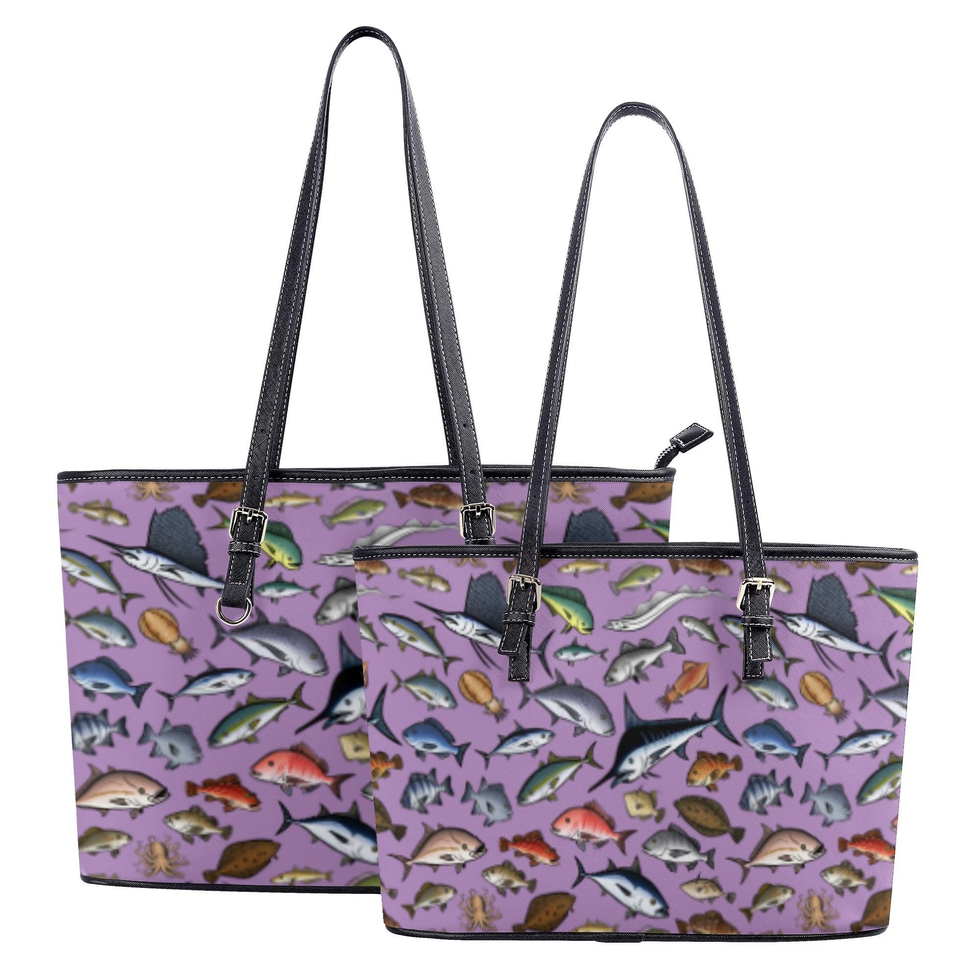 KAISUIGYO_CLP_LTB(レザートートバッグ) レザートートバッグ レディース バッグ 全て 魚 海 釣り 海釣..