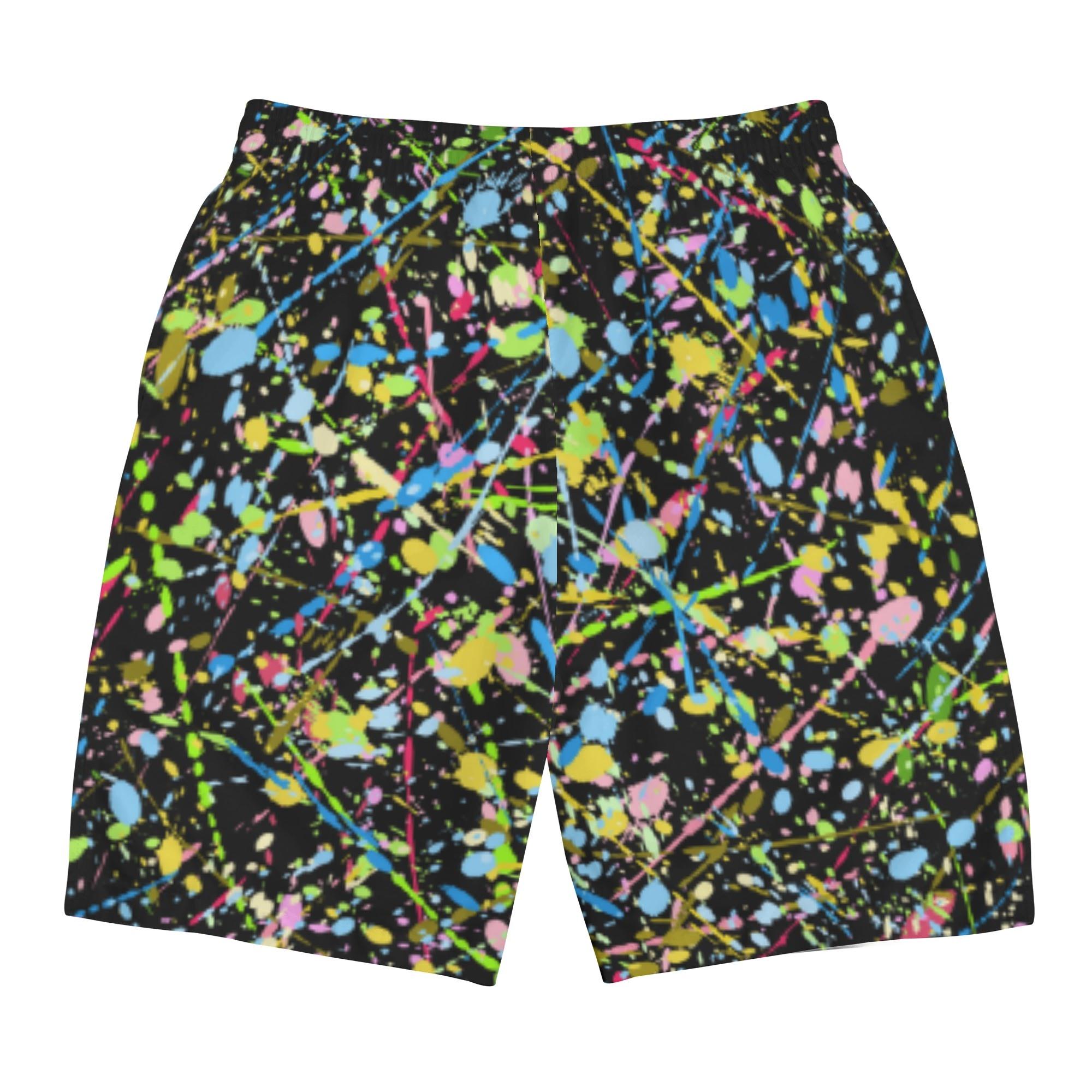 PAINT_MIX4_2CK(メンズサーフパンツ) メンズサーフパンツ メンズ 全て ペイント 模様 飛散 nekototuribito