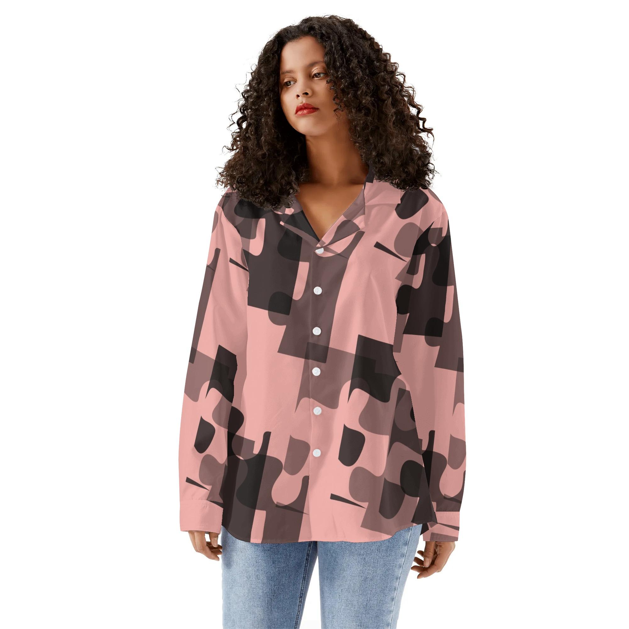 パズル アート(シャツ) シャツ ユニセックス レディース アート originalアート 淡いピンク megu