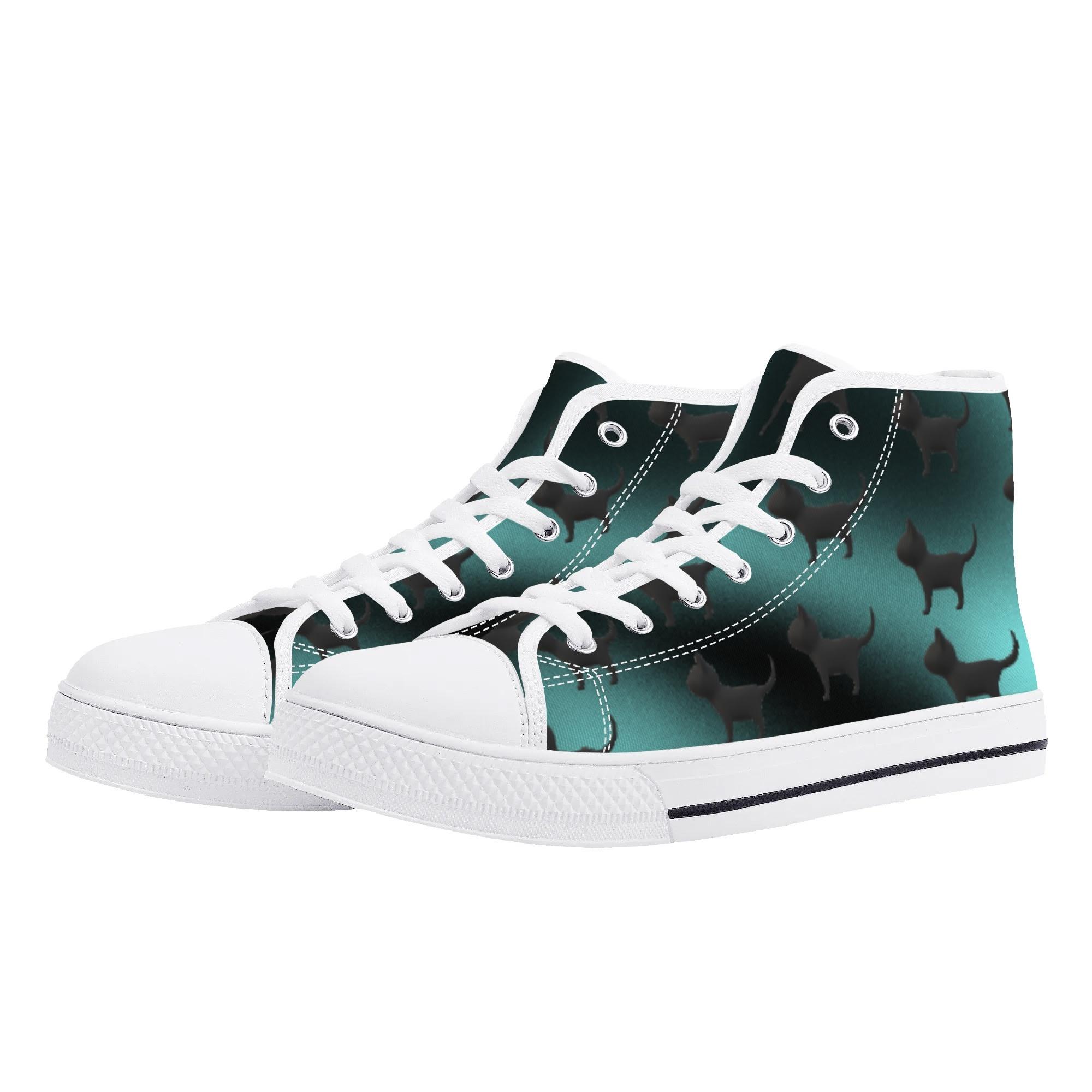 Cat art(メンズハイカットシューズ) メンズハイカットシューズ メンズ シューズ 動物 art original megu