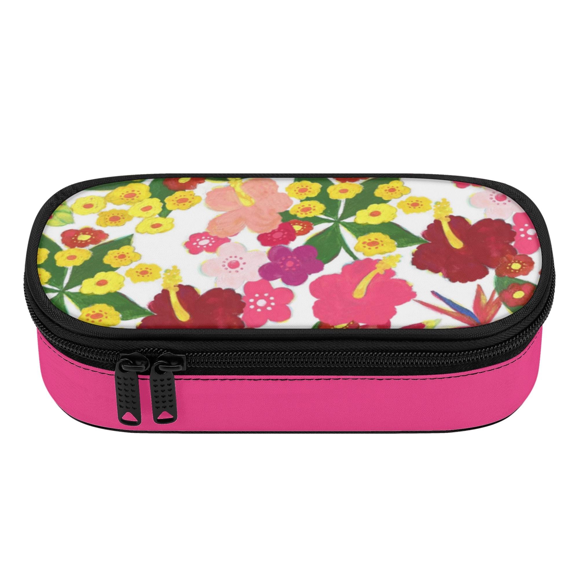 LOVE TROPICAL(ペンケース) ペンケース ユニセックス バッグ アート ピンク 花柄 ハイビスカス トロピカル 石垣島 沖縄 石垣島きらりん