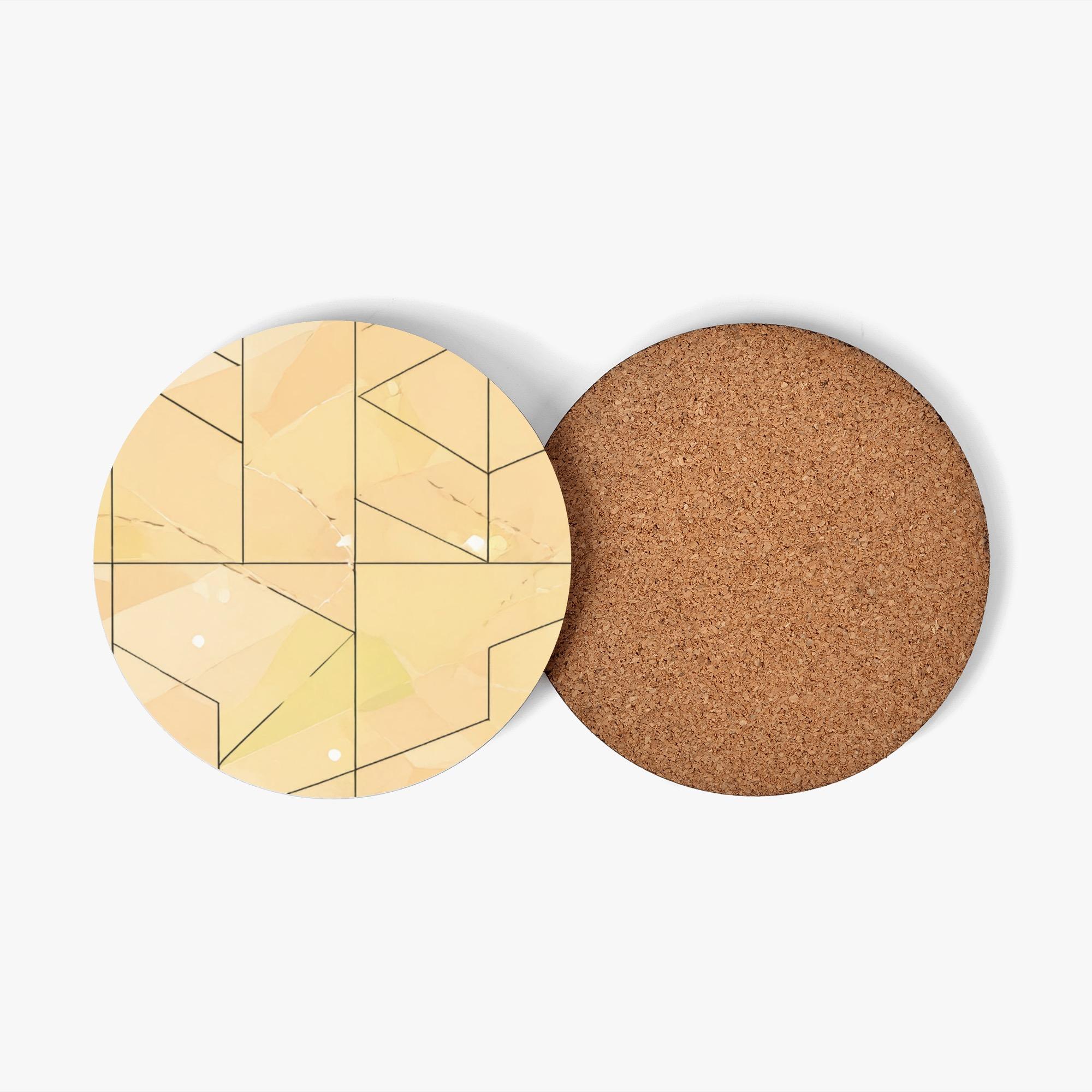 タイル(ウッドコースター) ウッドコースター ユニセックス アクセサリー 全て かわいい オレンジ パステル パステルカラー タイル 松浦はれ