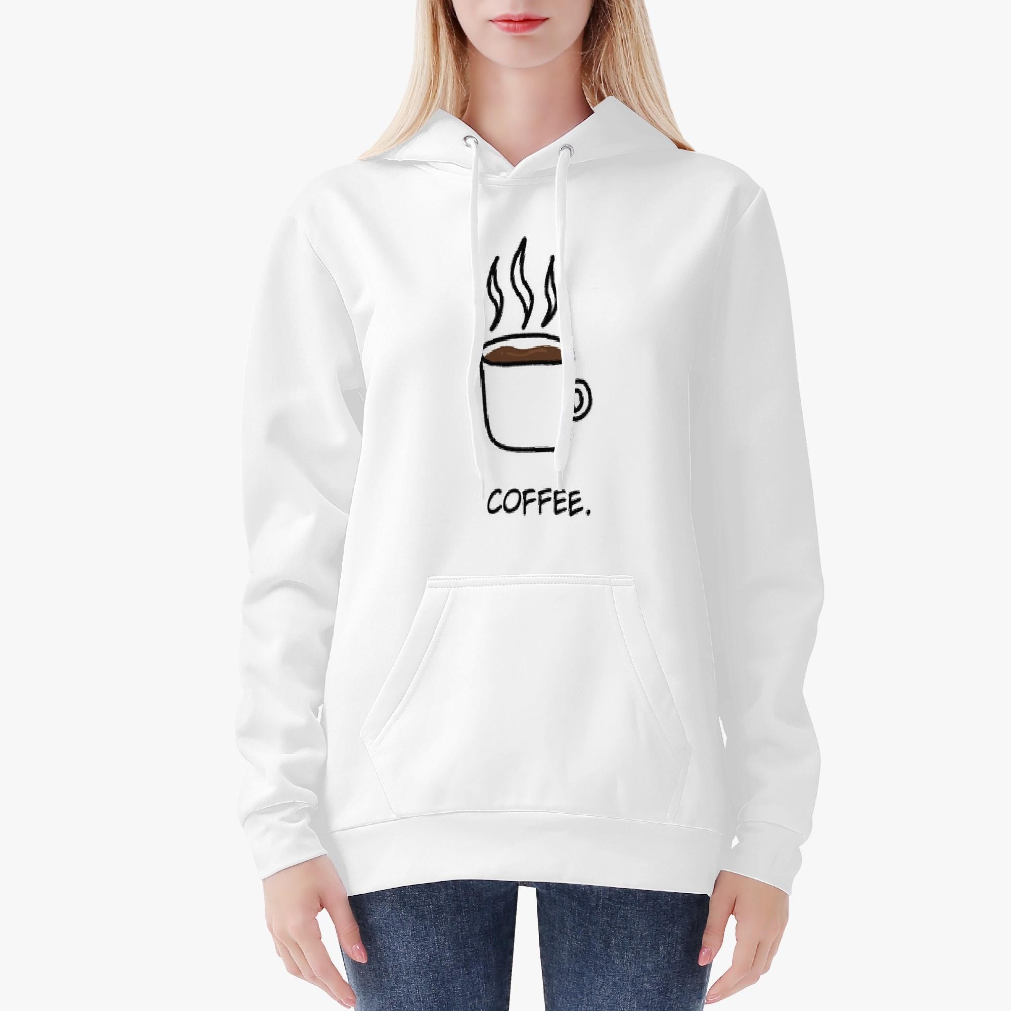 コーヒー柄(レディースパーカー) レディースフードパーカー レディース 全て アート コーヒー Coffee ..