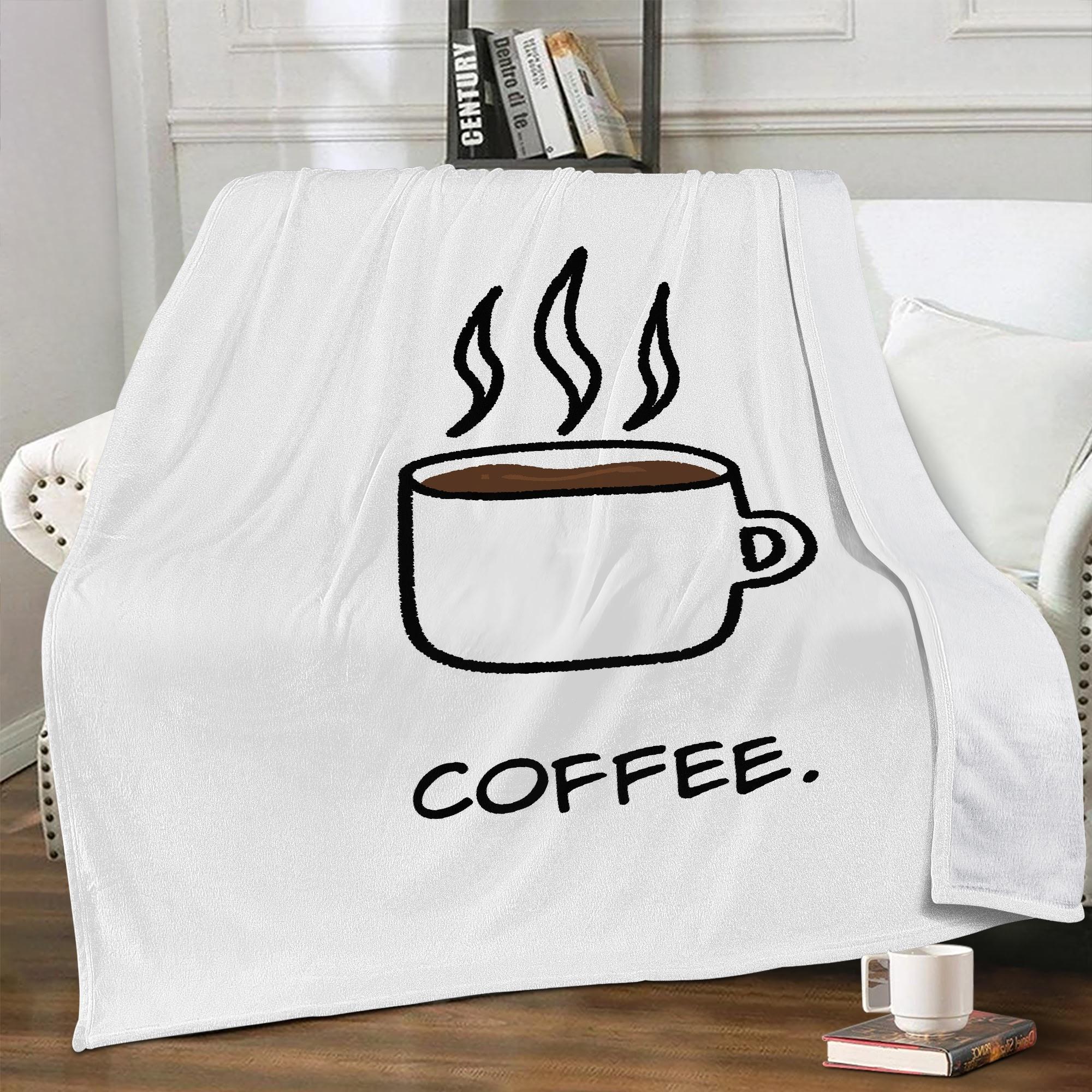 コーヒー柄(ブランケット) ブランケット ユニセックス ホームデコレーション 全て アート コーヒー Cof..