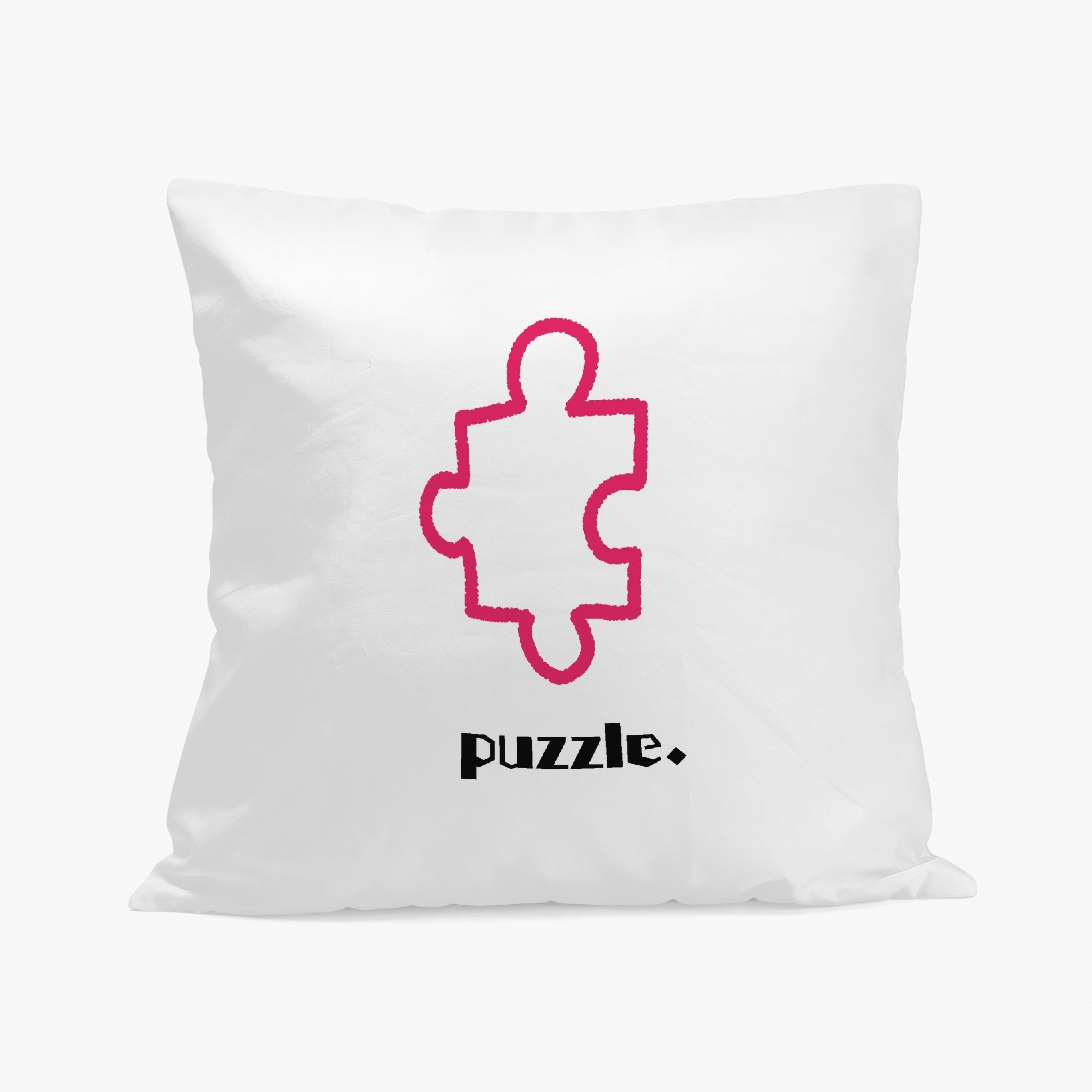 puzzle柄（ピース）(クッションカバー) クッションカバー ユニセックス ホームデコレーション 全て ア..