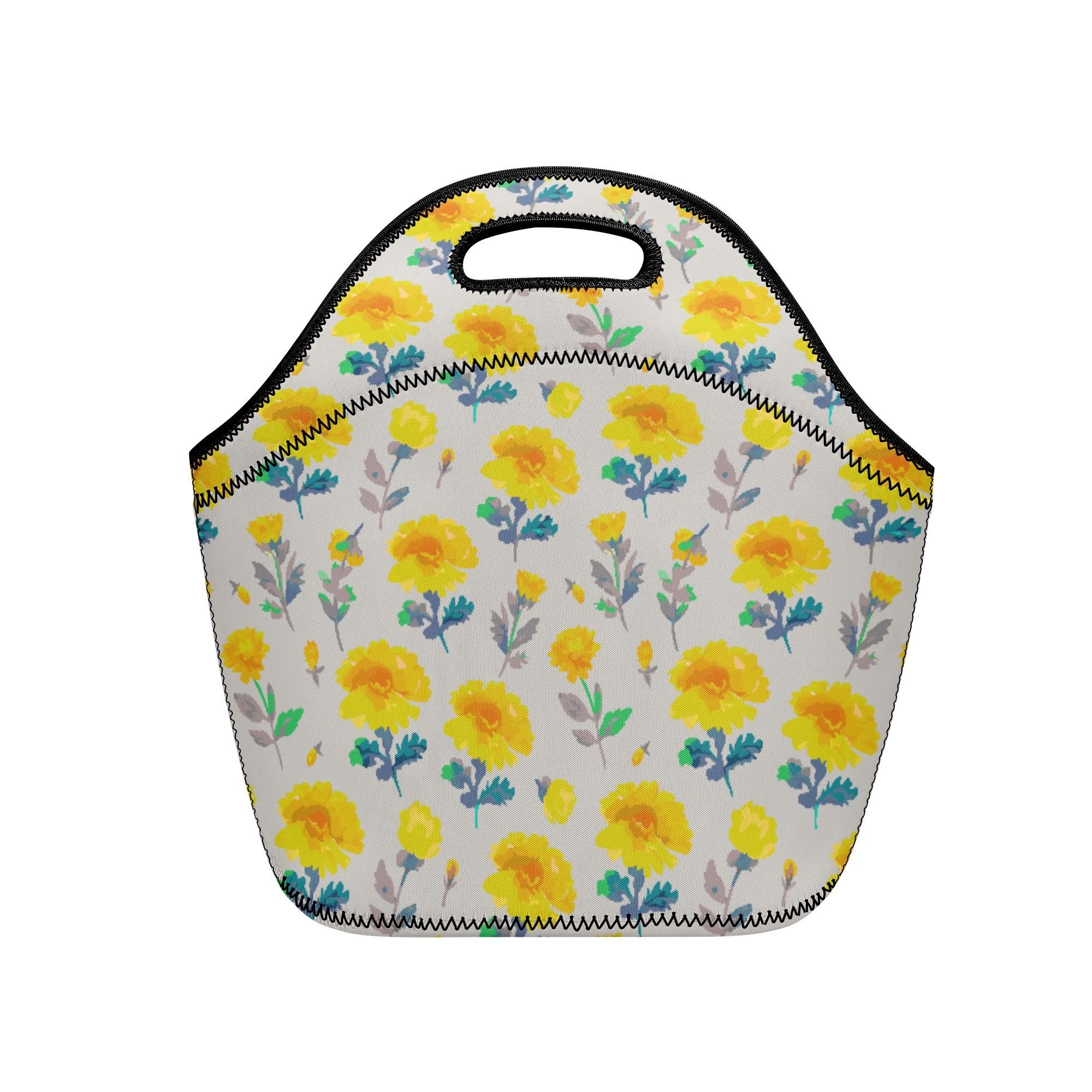 マリーゴールド(ランチバッグ) ランチバッグ ユニセックス バッグ 全て かわいい 花 水彩 マリーゴール..