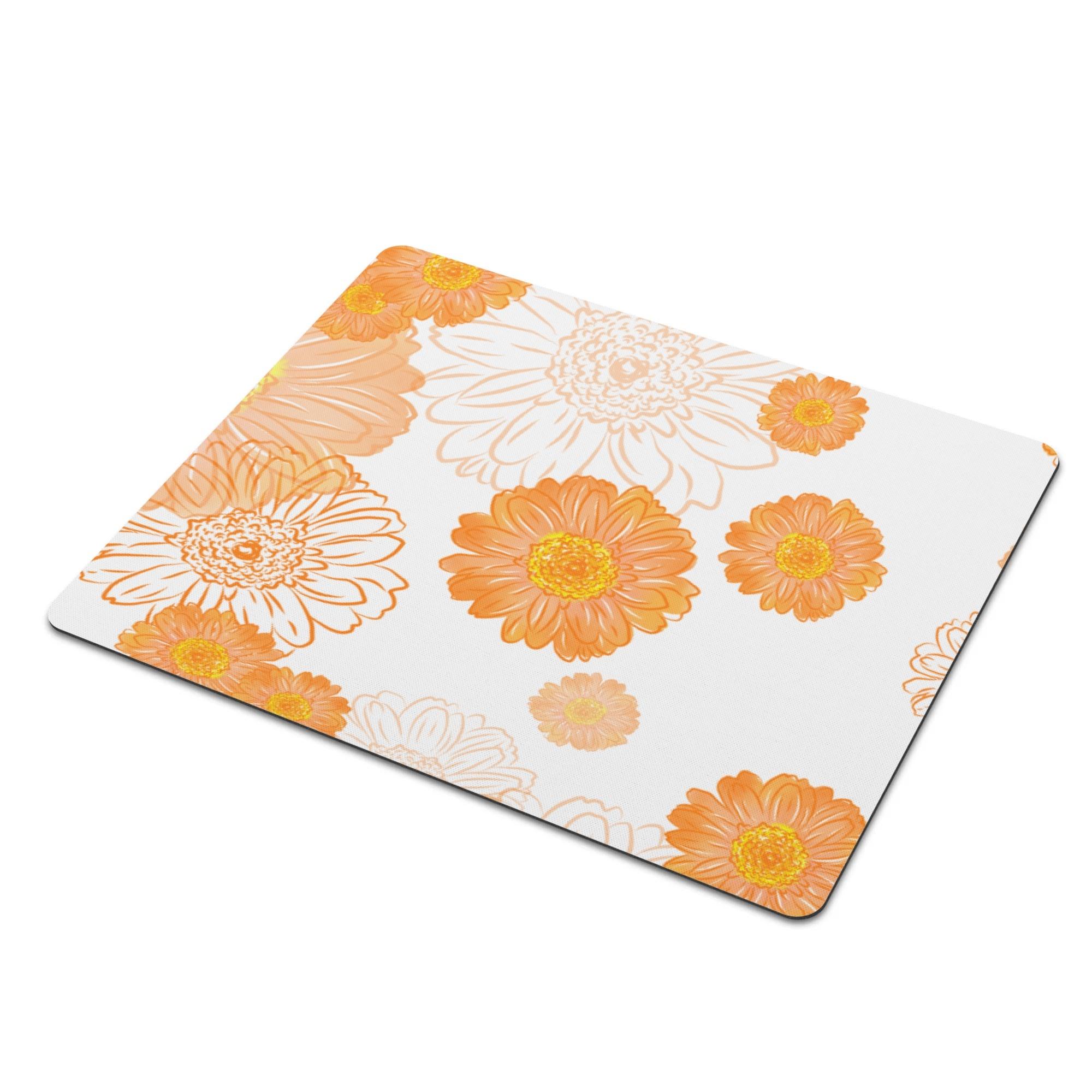 ガーベラ(マウスマット) マウスマット ユニセックス アクセサリー 全て ガーベラ 花 花柄 キレイ 美しい かわいい ビタミンカラー 黄色 オレンジ色 プレゼント 元気 パワー おしゃれ