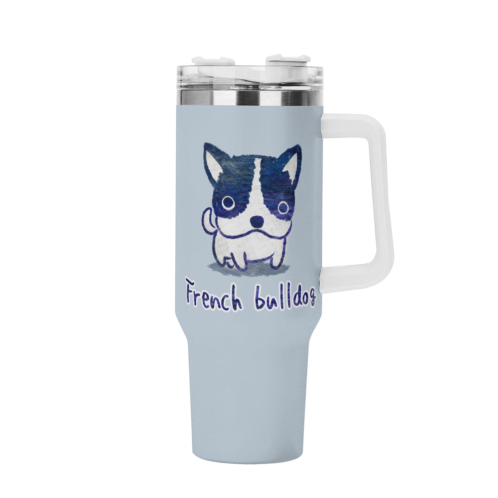 フレンチブルドッグ取っ手付きタンブ...