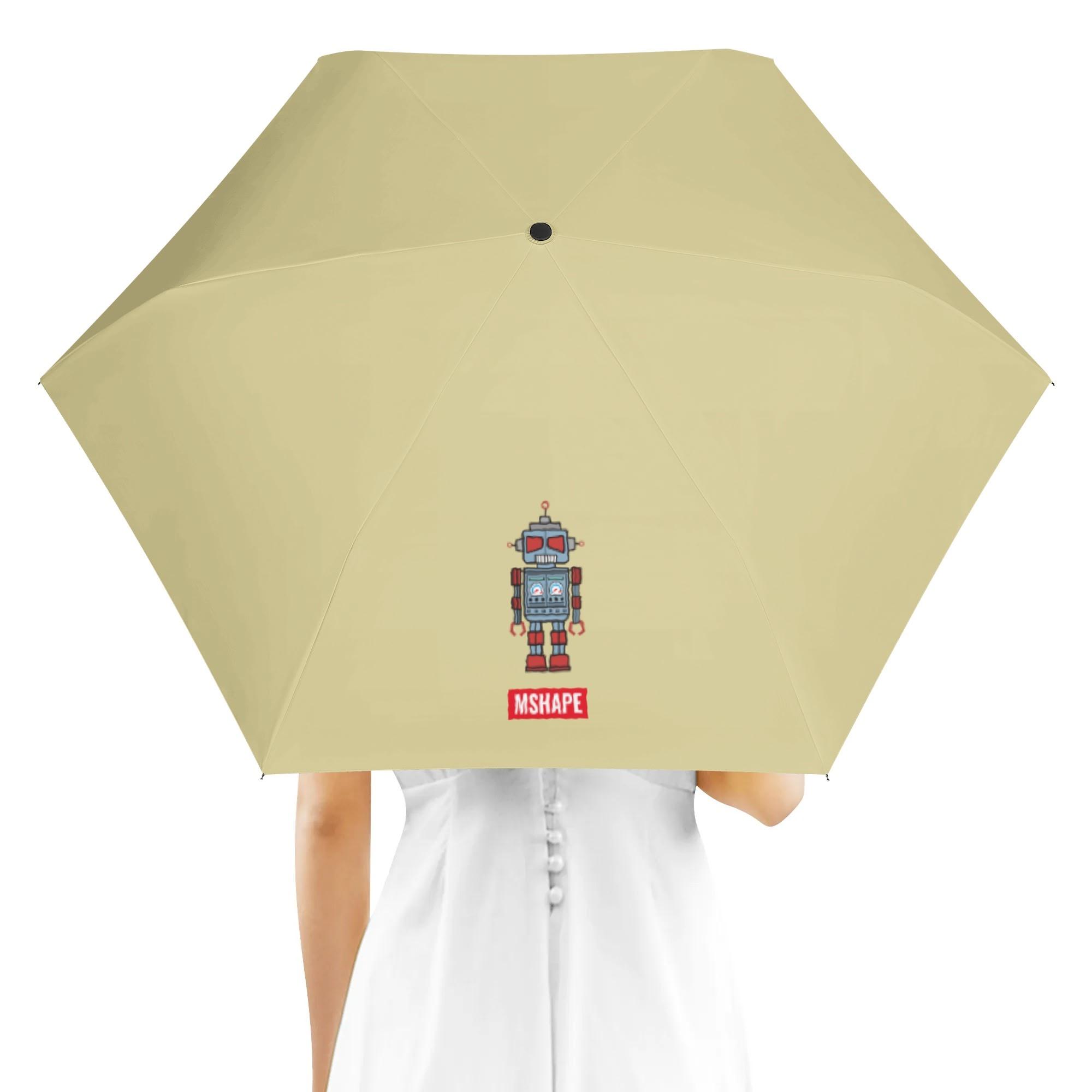 TIN PLATE ROBOT(折り畳み傘 外面デザイン) 折り畳み傘 外面デザイン ユニセックス アクセサリー キャ..