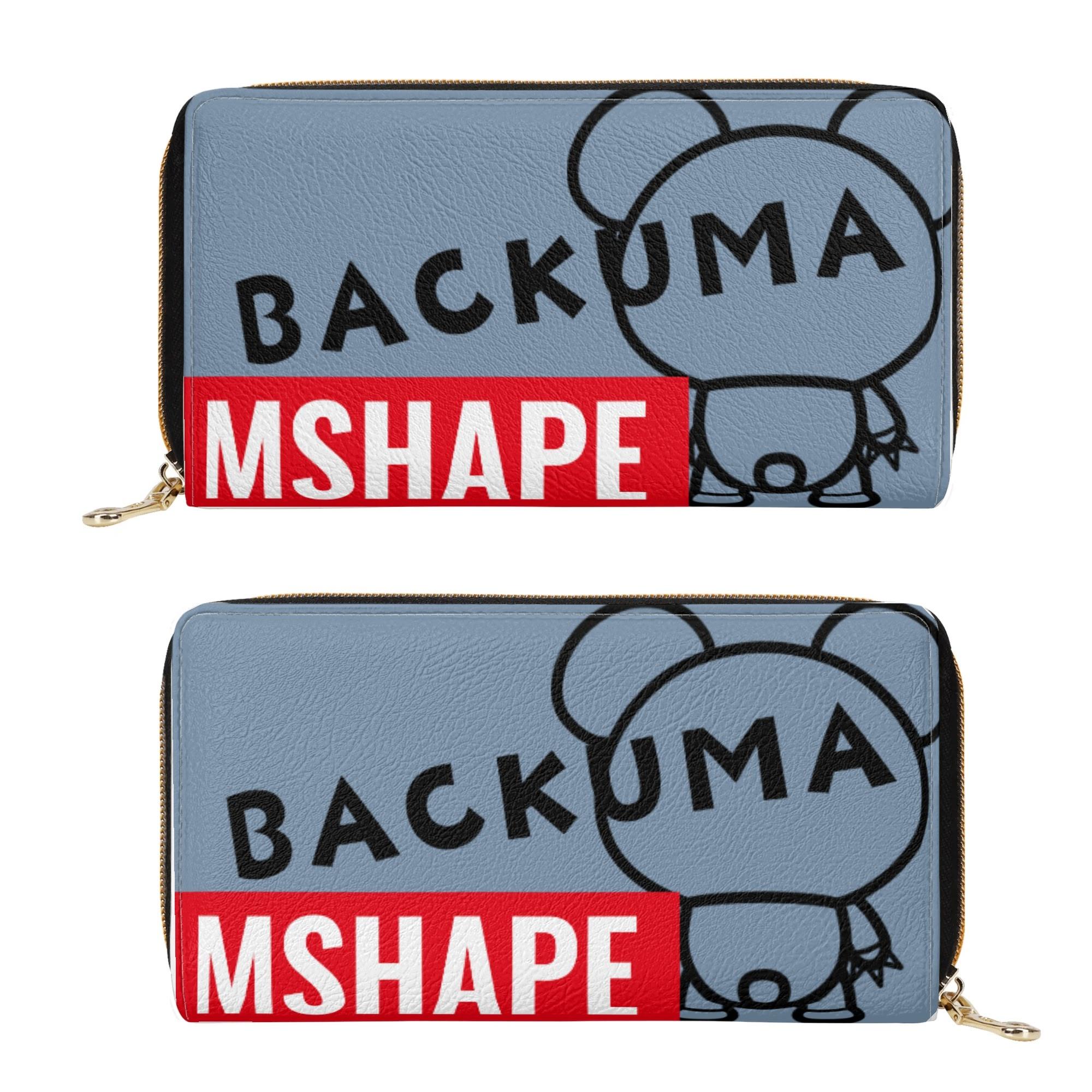 BACKUMA(ウォレット) ウォレット ユニセックス バッグ キャラクター BACKUMA 後ろ姿のクマ 可愛いくまのキャラクター アニマル柄 Mshape