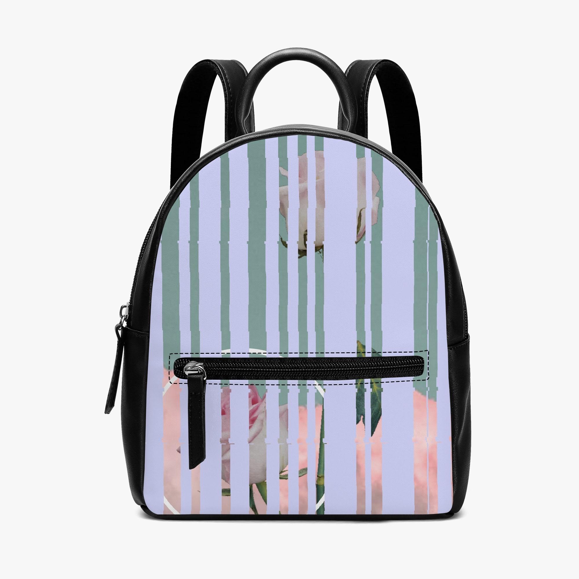 デザイン05(Blue)(PUミニバック) PUレザーミニバッグ レディース バッグ アート おしゃれ ブルー系 Mic..