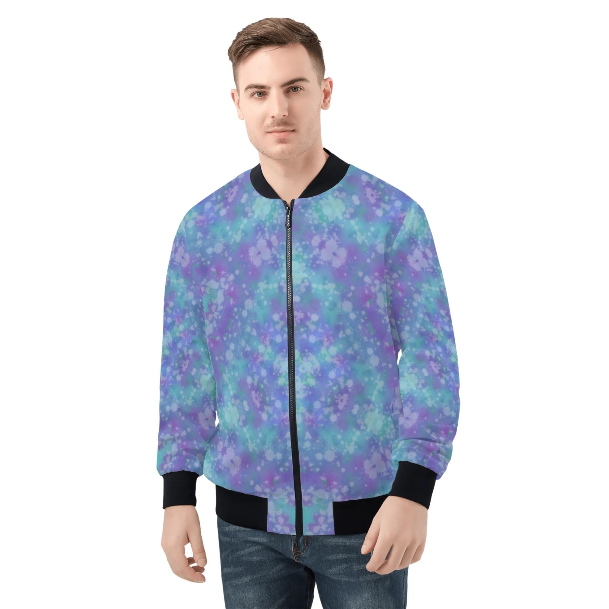 kareidoscope【3】(メンズボンバージャケット) メンズボンバージャケット メンズ アート カラフル 万華..