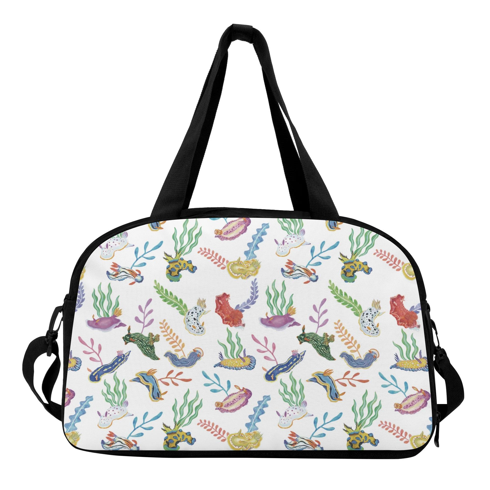 ウミウシ(トラベルバッグ) トラベルバッグ ユニセックス バッグ 動物 かわいい おしゃれ カラフル 海 ..