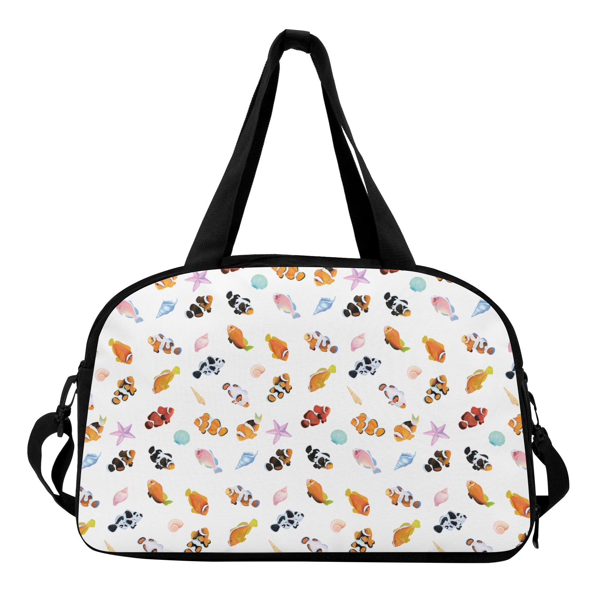 クマノミ(トラベルバッグ) トラベルバッグ ユニセックス バッグ 動物 かわいい 魚 おしゃれ 海 海洋生..