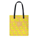 ねこのひげあつめ。どうしてこうなった?きいろ(PUレザーハンドバッグ) PUレザーハンドバッグ ユニセックス バッグ 動物 猫 ねこ イエロー ポーチ nanaronnicoron