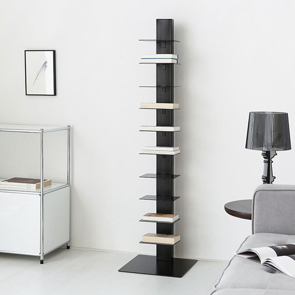 [MARKET B]モダンブックタワー ブラック 組立品