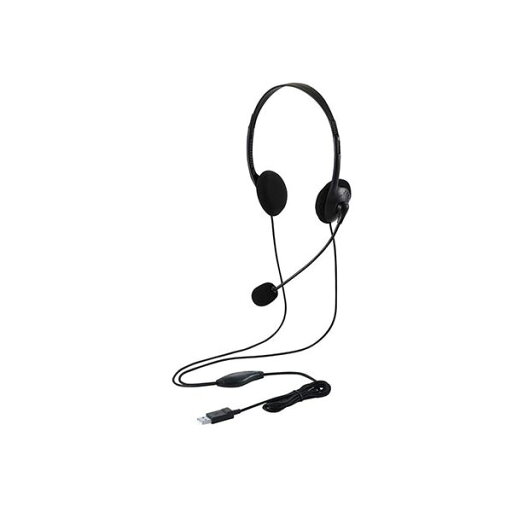 エレコム Type-C変換付き両耳オーバーヘッドセット HS-HP22UCBK エレコム Type-C変換付き両耳オーバーヘッドセット HS-HP22UCBK