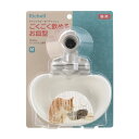 (まとめ)キャットウォーターディッシュM ホワイト【×2セット】 (猫用品/食器)