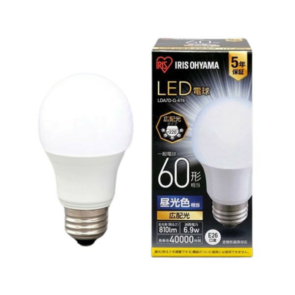 (ޤȤ) LEDŵ60W E26 ۸  LDA7D-G-6T6 ڡ2åȡ