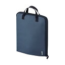 リヒトラブSFJ×LIHIT LAB. スタンドポーチ 14型ワイド対応 オーシャンネイビー A-3202-11 1個(2)