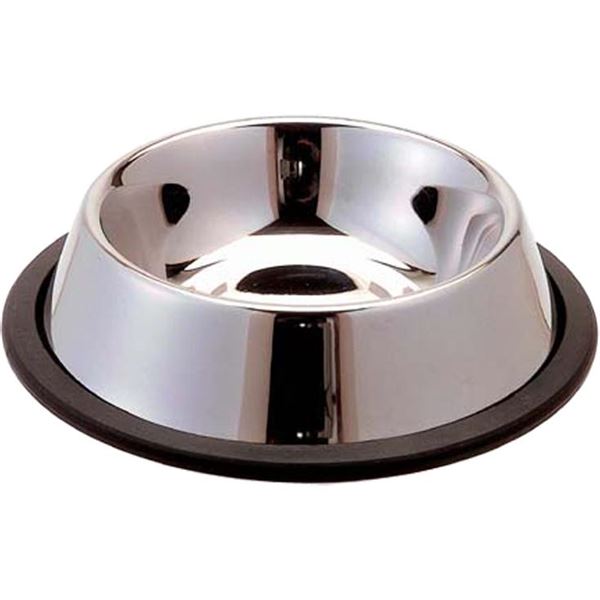 （まとめ）ステンレス製食器 犬用富士型 M【×3セット】 (犬用品)