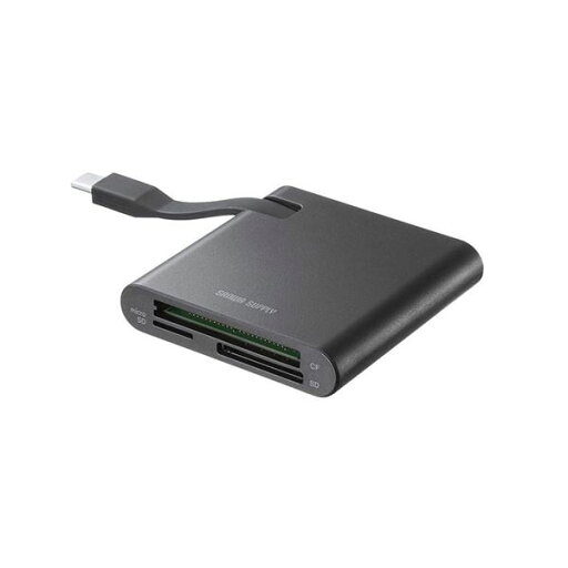 サンワサプライ SD4.0 UHS-II 対応 Type-C カードリーダー ADR-3TCML41BK サンワサプライ SD4.0 UHS-II 対応 Type-C カードリーダー ADR-3TCML41BK
