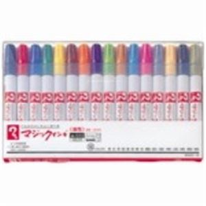 （まとめ）寺西化学工業 マジックインキ M500C-16 細書 16色セット【×2セット】