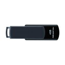 (まとめ)プリンストン USBフラッシュメモリー回転式キャップレス 4GB グレー/ブラック PFU-T3UT/4GA 1セット(10個)【×5セット】(2)