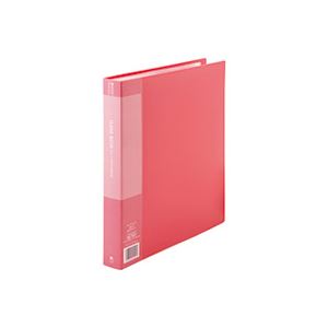 (業務用5セット) ジョインテックス クリアファイル/ポケットファイル 【A4/タテ型 1冊入り】 60ポケット 赤 D049J-RD