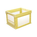 国盛化学プラスチック折畳みコンテナ パタコン N-107 イエロー 50191-N107-YE 1個(3)