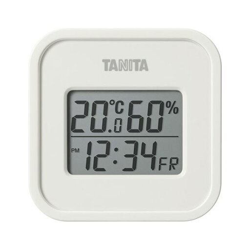 タニタ デジタル温湿度計(小型) アイボリー 22422209 タニタ デジタル温湿度計(小型) アイボリー 22422209