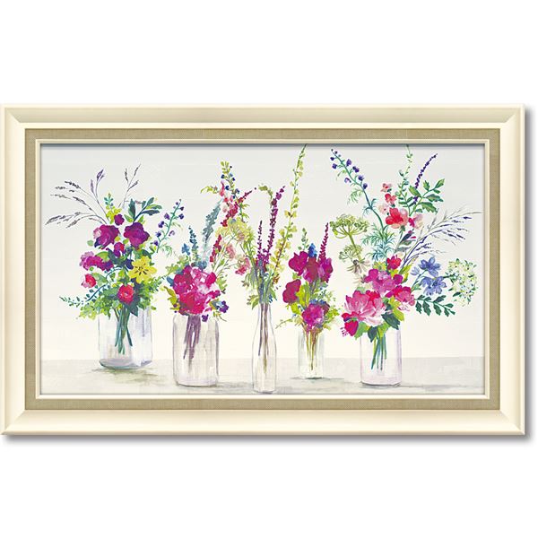 ユーパワー エイジア・イェンセン Gel加工 アートフレーム 「ロウズ オブ グラス フラワーズ」(3)