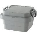 収納ボックス 収納ケース 幅40×奥行39×高さ24cm 浅型 18L グレー 3個セット ふた付 トランクカーゴ LOW アウトドア キャンプ