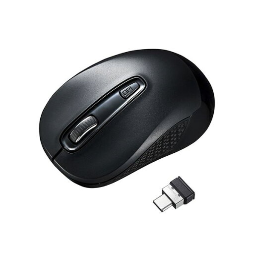 サンワサプライ ワイヤレスType-CブルーLEDマウス MA-WBLC41BK サンワサプライ ワイヤレスType-CブルーLEDマウス MA-WBLC41BK