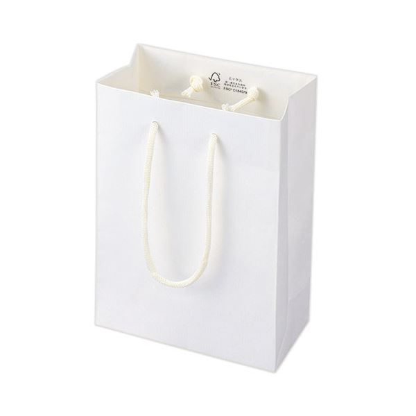 丸玉工業 ジーナスクラフトエンボスバッグ XS ホワイト 1セット（10枚）