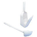 【2個セット】 オーエ スリフト トイレケース ブラシ付 植毛W ホワイト(W) 81892 送料込!