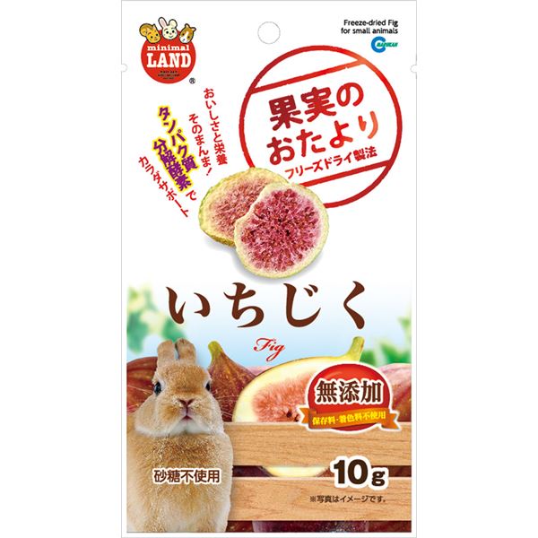 （まとめ）マルカン 果実のおたより いちじく 10g ウサギフード 