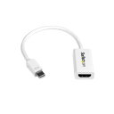 StarTech.com Mini DisplayPort-HDMI アクティブ変換アダプタ ミニディスプレイポート-HDMIオス/メス ホワイト MDP2HD4KSW 1個(2)