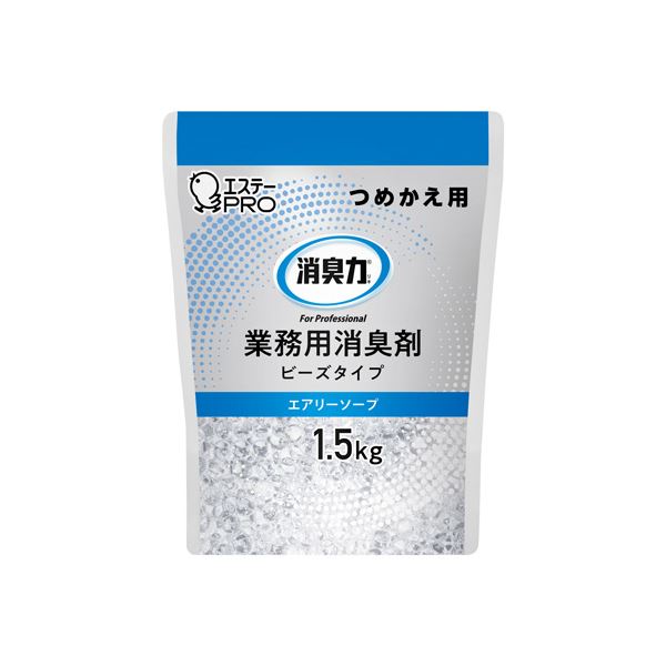 （まとめ） エステー 消臭力業務用ビーズタイプ大容量詰換えエアリーソープ 【×2セット】(3)