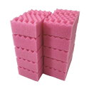 (まとめ)キクロン キクロンプロ カラースポンジ10個 ピンク (×5セット)(3)