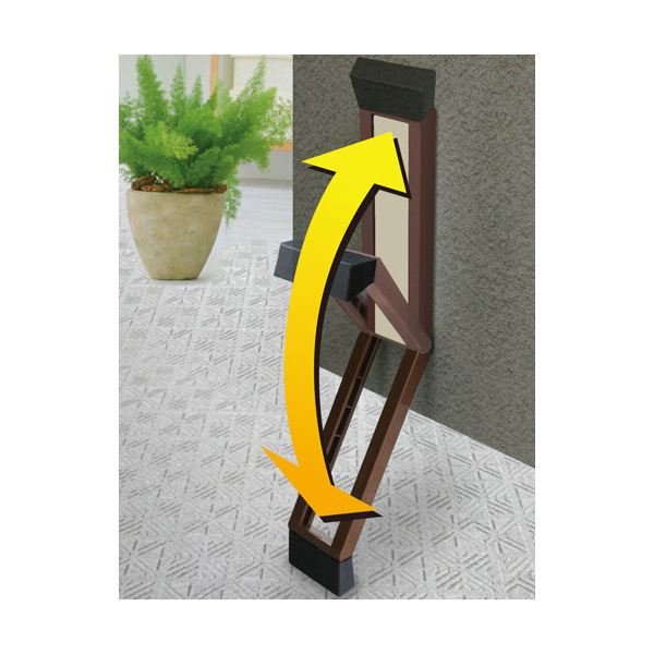 ノムラテック ドアストッパーfマグネットタイプ アイボリー&ブラウン N-2369 1個 [2]