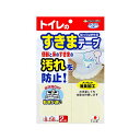(まとめ) サンコーおくだけ吸着 便器すきまテープ アイボリー KX-68 1パック(2枚) 【×5セット】(3)