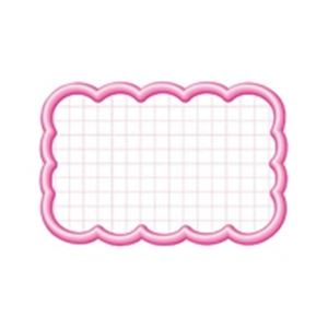 （まとめ）タカ印 抜型カード 16-4116 雲形中 ピンク【×10セット】