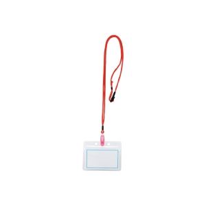 （まとめ）西敬 マイティーループ 名札S MLC-132R 赤 10本【×2セット】