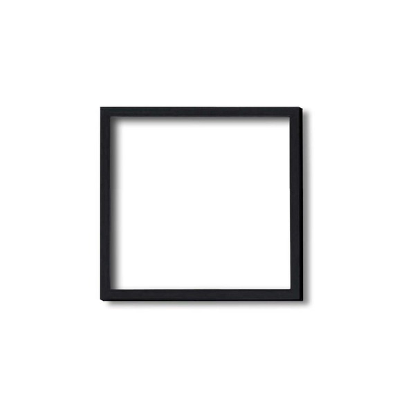 【角額】木製正方額・壁掛けひも 5767 250角（250×250mm）「ブラック」