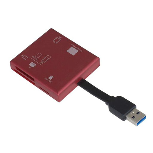 Digio2 USB3.2Gen1 マルチカードリーダー CRW-37M87R レッド Digio2 USB3.2Gen1 マルチカードリーダー CRW-37M87R レッド