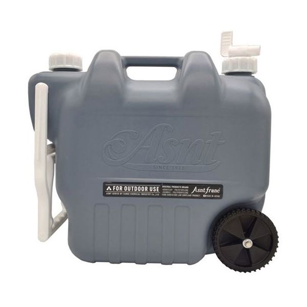 ■サイズ・色違い・関連商品■5L サンドベージュ■5L レトロブルー■5L アースグレー■20L サンドベージュ■20L レトロブルー■20L アースグレー【当ページ】■商品内容AAsnt franc WHEEL TANK 20L アースグレー■商品スペック商品サイズ(約) : 幅440×奥行250×高さ370mm 容量 : 20L 本体重量(約) : 1950g UV仕様 ※本体、キャップ共に紫外線を軽減 (ご使用の環境によって効果は異なります) 食品衛生法適用 本体 : ポリエチレン 蛇口コック・キャップ : ポリエチレン・ポリプロピレン 生産国 : 日本■送料・配送についての注意事項●本商品の出荷目安は【4 - 6営業日　※土日・祝除く】となります。●お取り寄せ商品のため、稀にご注文入れ違い等により欠品・遅延となる場合がございます。●本商品は仕入元より配送となるため、沖縄・離島への配送はできません。【 MMT05073 】