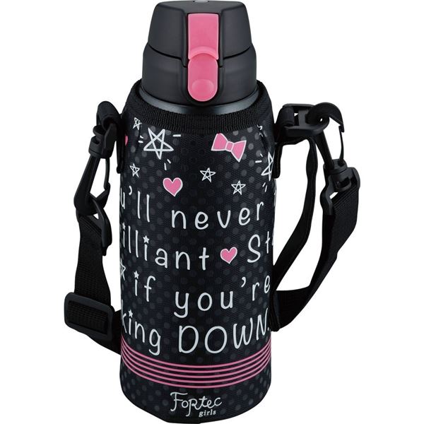 【2個セット】 和平フレイズ フォルテック・スピード ワンタッチ栓ダイレクトボトル ブラック 600ml FSR-8305 (水筒 マグボトル) 送料込!