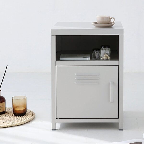 スチールロッカーキャビネット ライトグレー 組立品 [3]